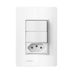 CONJUNTO-1-INTERRUPTOR-SIMPLES---1-INTERRUPTOR-PARALELO---1-TOMADA-2P-T-BRANCO-10A-RVT