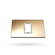 PLACA-4X2-1P-GOLD-REFLECTIVE-ARTEOR-571446-PIAL